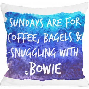 One Bella Casa Personalized Sundays Are for Snuggling Throw Pillow HMW6666